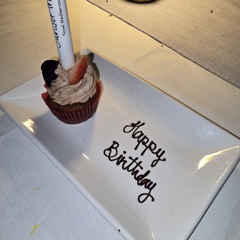 Sunset Monalisa - Cinnamon cupcake with chocolate frosting to celebrate my mom - Mediterranean Near Me - Cabo San Lucas, BCS Sunset Monalisa - Cinnamon cupcake with chocolate frosting to celebrate my mom - Mediterranean Near Me - Cabo San Lucas, BCS