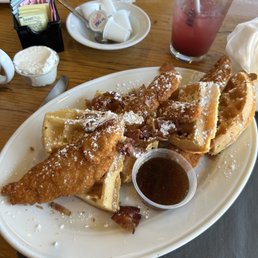 Chicken and waffles