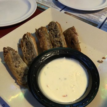 Dead Bob's - Philly egg rolls with queso - American Near Me - St. Petersburg, Florida Dead Bob's - Philly egg rolls with queso - American Near Me - St. Petersburg, Florida