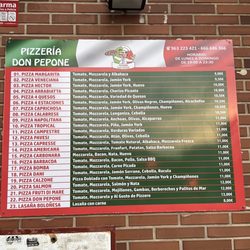 Pizzas D. Pepone - Menu!