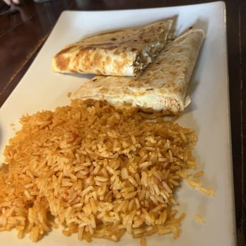 Azul Tequila - chicken quesadilla with rice - Mexican Near Me - Springdale, Arkansas