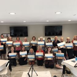 Sara Gramlich - Painting class held at the Dunes of Panama in Panama City Beach