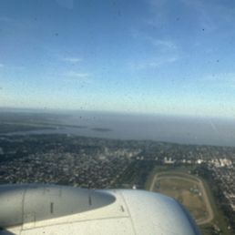 Rio del Plata before touching down. Rio del Plata before touching down.