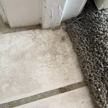 Queen of Maids - Floors not mopped dirt debris left on all tile flooring - Home Cleaning Near Me Queen of Maids - Floors not mopped dirt debris left on all tile flooring - Home Cleaning Near Me