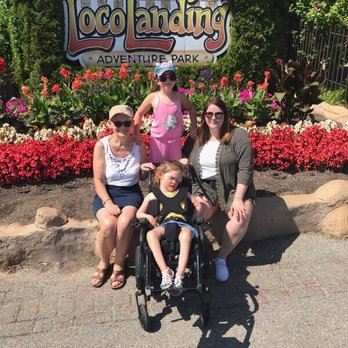 Locolanding Adventure Park - Wheelchair accessible so long as the wheelchair person has someone to help them up and over curbs in some areas of mini golf. - Amusement Parks Near Me - Penticton, British Columbia Locolanding Adventure Park - Wheelchair accessible so long as the wheelchair person has someone to help them up and over curbs in some areas of mini golf. - Amusement Parks Near Me - Penticton, British Columbia