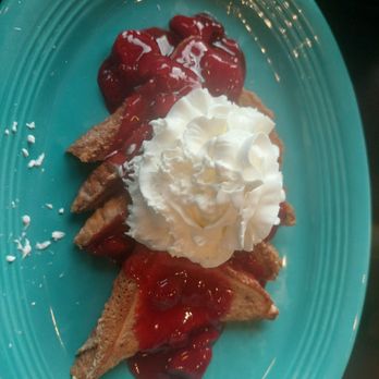 Sunrise the Breakfast Place - French toast with strawberry topping - Breakfast & Brunch Near Me - Decherd, Tennessee Sunrise the Breakfast Place - French toast with strawberry topping - Breakfast & Brunch Near Me - Decherd, Tennessee