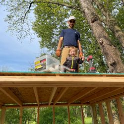 MacDonald & Son - Building a goat barn