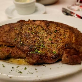 Ruth's Chris Steak House - 16oz Ribeye $69 (They could have used a bigger plate to make it easier to eat.) - Seafood Near Me - Baltimore, Maryland Ruth's Chris Steak House - 16oz Ribeye $69 (They could have used a bigger plate to make it easier to eat.) - Seafood Near Me - Baltimore, Maryland