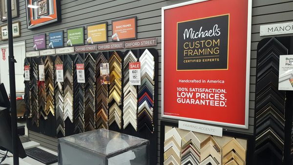 michaels custom framing prices