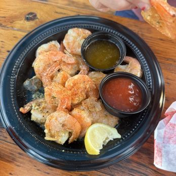 Olde Bay Cafe - Boiled shrimp!!!!  Garlic!!!!!!! - New American Near Me - Dunedin, Florida