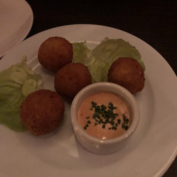 Heritage - Pimento Croquettes - the sauce was smoky and delicious. Yum! - New American Near Me - Richmond, Virginia Heritage - Pimento Croquettes - the sauce was smoky and delicious. Yum! - New American Near Me - Richmond, Virginia