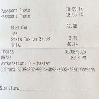 PostalAnnex - 1/08/2025:  Postal Annex's photo receipt. - Shipping Centers Near Me - El Dorado Hills, California
