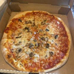 Venice Old Style Pizza - Mushroom and onion pizza