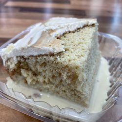 Taco Palenque - Tres leches (the cream layer stuck to the top of the containter.)