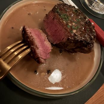 Sur Lie - "Medium" steak. It's obviously more on the rare side but still good nonetheless. - Wine Bars Near Me - Saint Louis, Missouri Sur Lie - "Medium" steak. It's obviously more on the rare side but still good nonetheless. - Wine Bars Near Me - Saint Louis, Missouri
