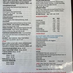 Mid Town Grill - Dinner Menu