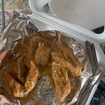 Fire Chicken - Veggie mandu popcorn style - Korean Near Me - St. Louis, Missouri Fire Chicken - Veggie mandu popcorn style - Korean Near Me - St. Louis, Missouri