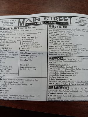 Menu photo 6 Main Street Restaurant Snellville, GA Menu photo 6 Main Street Restaurant Snellville, GA