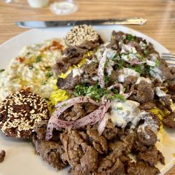 Bateeni Mediterranean Grill - Beef Shawarma Plate