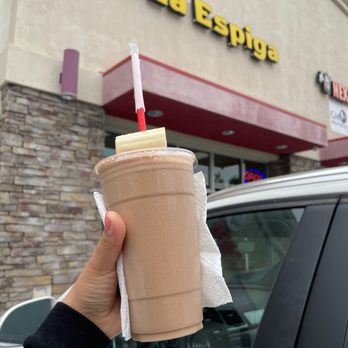 La Espiga - a hand holding a cup of coffee - Juice Bars & Smoothies Near Me - Paramount, California La Espiga - a hand holding a cup of coffee - Juice Bars & Smoothies Near Me - Paramount, California