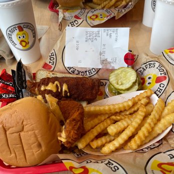 Dave's Hot Chicken - Dave's #Dave's #3 1 Tender & 1 Slider w/ Fries - Chicken Shop Near Me - Indianapolis, Indiana Dave's Hot Chicken - Dave's #Dave's #3 1 Tender & 1 Slider w/ Fries - Chicken Shop Near Me - Indianapolis, Indiana