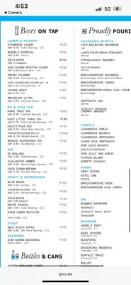 Menu photo 3 Blue Sky Bar Denver, CO