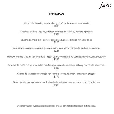 Menu photo 8 Jaso Ciudad de México, DIF