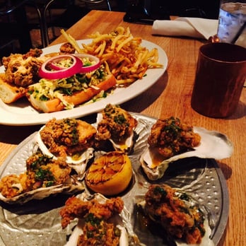 Pacific Table - Oyster appetizer and oyster Poboy - Sushi Bars Near Me - Fort Worth, Texas Pacific Table - Oyster appetizer and oyster Poboy - Sushi Bars Near Me - Fort Worth, Texas