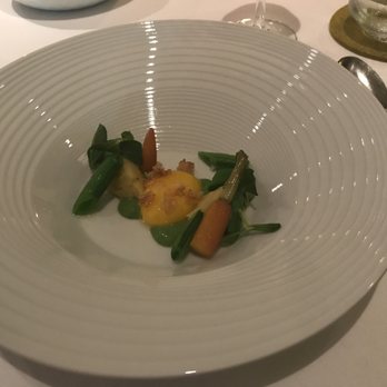 Da Vinci - Egg yolk with mashed potatoes, carrot and green bean - French Near Me - Koblenz, RP