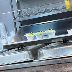 Kabab Hut - Salad left out in kitchen area