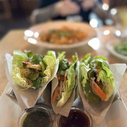 Asian Chicken Lettuce Wrap Tacos