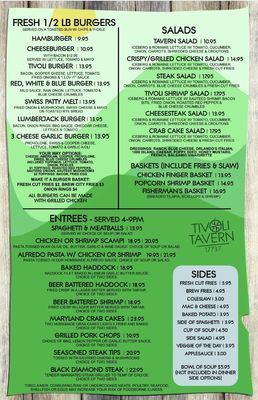 Menu photo 2 Tivoli Tavern Hughesville, PA Menu photo 2 Tivoli Tavern Hughesville, PA