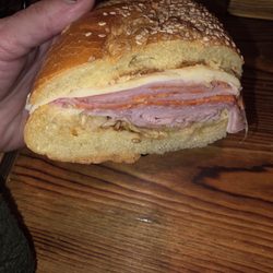 Ryan's Deli - Boars Head Ham, provolone, Genoa Salami, Pepperoni, Ham CAPPY, shredded lettuce finished with Balsamic GLAZE on Semolina bread!