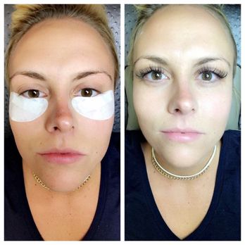 Deka Lash - Before and after. Danielle, you are amazing! - Eyelash Service Near Me - McMurray, Pennsylvania