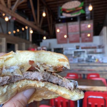Lil Woody's - My ""trotter" a mixture of onions and horseradish... - Burgers Near Me - Seattle, Washington Lil Woody's - My ""trotter" a mixture of onions and horseradish... - Burgers Near Me - Seattle, Washington