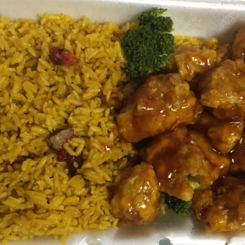 King Dragon - General Tso chicken with pork fried rice - Chinese Near Me - New York, New York