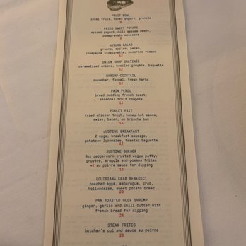 Justine - Menu - French Near Me - New Orleans, Louisiana Justine - Menu - French Near Me - New Orleans, Louisiana