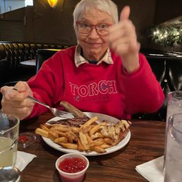 Prime rib and fries. The best in town.