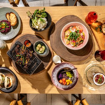 Wyn Wyn - A spread of our favorite dishes. - Peruvian Near Me - Miami, Florida Wyn Wyn - A spread of our favorite dishes. - Peruvian Near Me - Miami, Florida