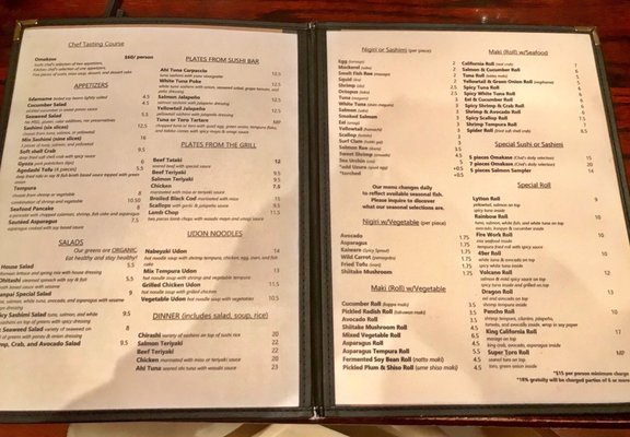 Menu photo 7 Kanpai Palo Alto, CA