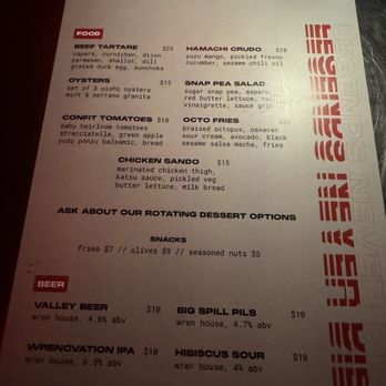 Legends Never Die - Food/Beer Menu - Cocktail Bars Near Me - Phoenix, Arizona
