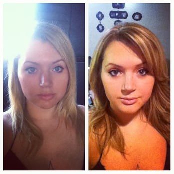 Aveda Mia Salon Spa - Before and after.  Cut, color and style courtesy of the fantastic Brittany! - Hair Salons Near Me - Montclair, California