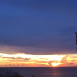 Beautiful sunset view from rooftop