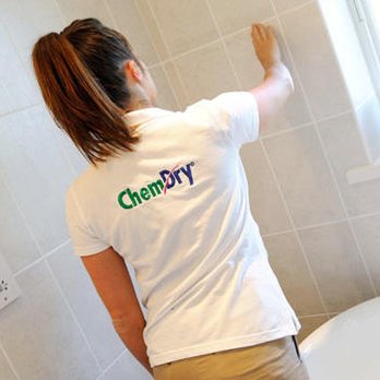 AGH Chem Dry - Chem-Dry technician performing tile and stone cleaning - Carpet Cleaning Near Me