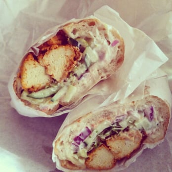 Wheatsville Food Co-op - Buffalo Popcorn Tofu Hero with vegan blue cheese sauce - Grocery Near Me - Austin, Texas Wheatsville Food Co-op - Buffalo Popcorn Tofu Hero with vegan blue cheese sauce - Grocery Near Me - Austin, Texas
