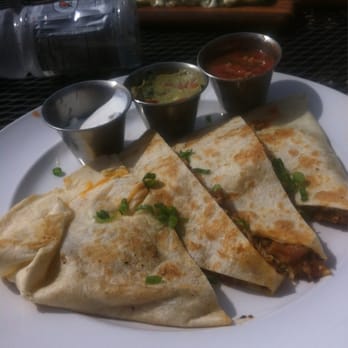 Rocker - Chicken Quesadillas with the sides Sour cream, Guac, and Salsa - New American Near Me - Olympic Valley, California