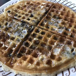 Blueberry Waffle with Butter & Syrup