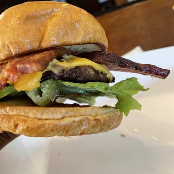 Nelsen's Hall Bitters Pub - Cheeseburger with lettuce/bacon. - American Near Me - Washington Island, Wisconsin Nelsen's Hall Bitters Pub - Cheeseburger with lettuce/bacon. - American Near Me - Washington Island, Wisconsin