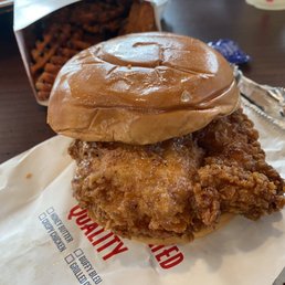 Honey Butter Chicken sandwich (excellent!) Honey Butter Chicken sandwich (excellent!)