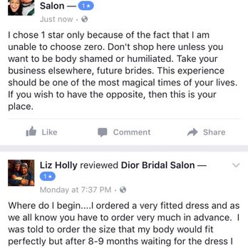 Dior Bridal Salon - The original posts that Dior Bridal in Dearborn, MI removed from their Facebook page. TISK! - Bridal Near Me - Dearborn, Michigan Dior Bridal Salon - The original posts that Dior Bridal in Dearborn, MI removed from their Facebook page. TISK! - Bridal Near Me - Dearborn, Michigan